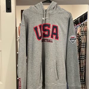 VERY RARE USA Olympic Basketball Hoodie size large.